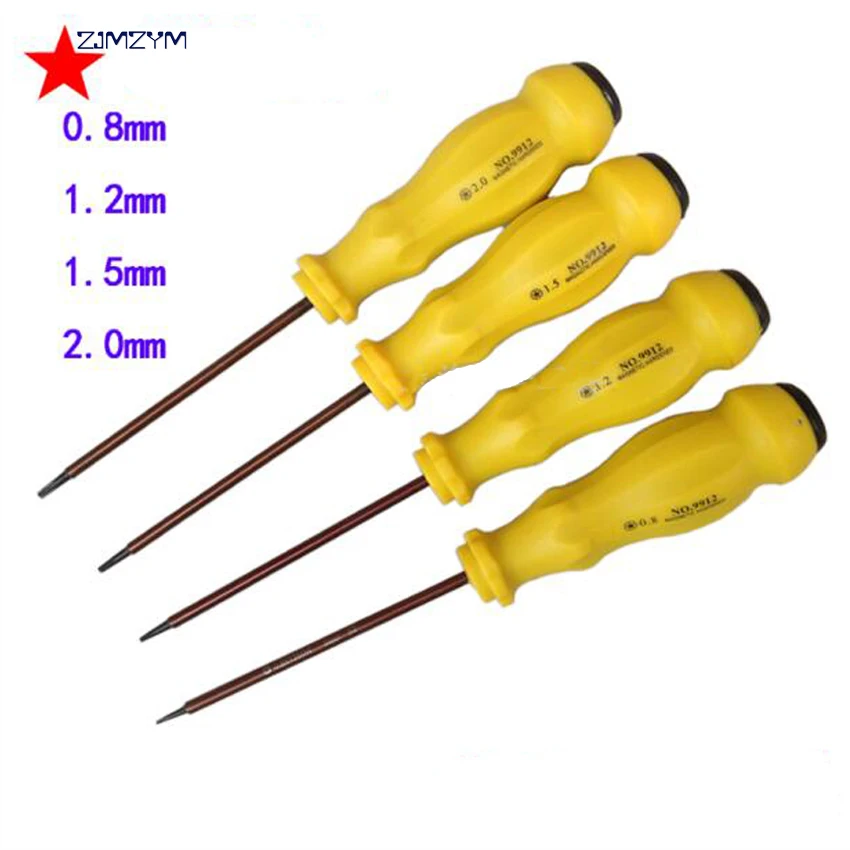 

wholesale 1PC 0.8MM\1.2MM\1.5MM\2.0MM star-shaped screwdriver repair disassemble tools for mobile phone