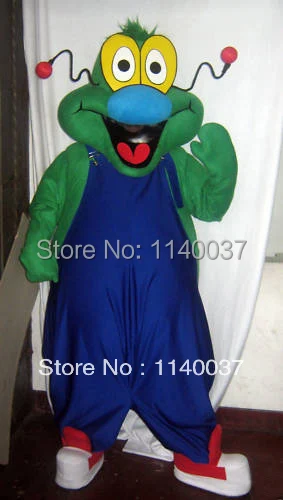 mascot New Style Alien EXTRATERRESTRIAL Mascot Costume Cartoon Character Mascotte Outfit Suit Fancy Dress EMS FREE SHIPPING