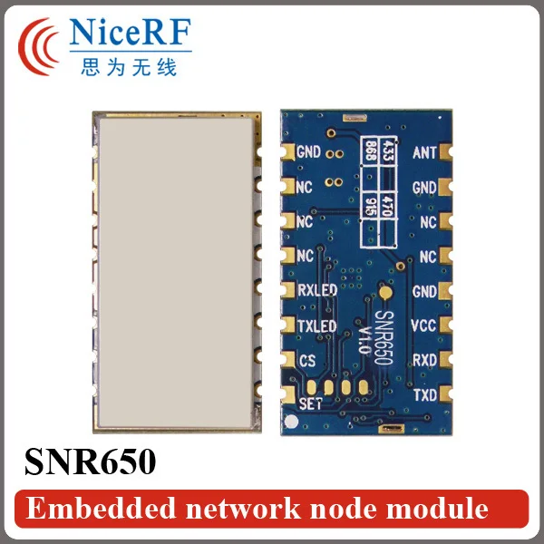 2pcs/pack -121 dBm Sensitivity 500mW 915MHz RS485 Interface Embedded Network Node Module SNR650 For Remote Telemetry