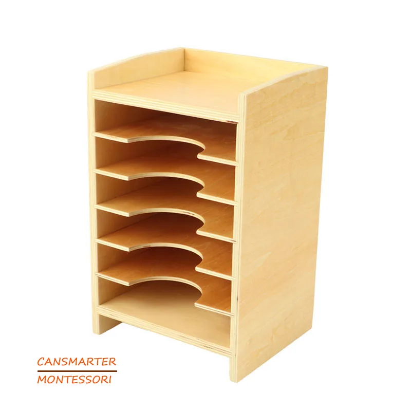 Montessori Materials Baby Toys Wooden Geometric Card Cabinet Preschool Learning Training and Educational Toys for Children