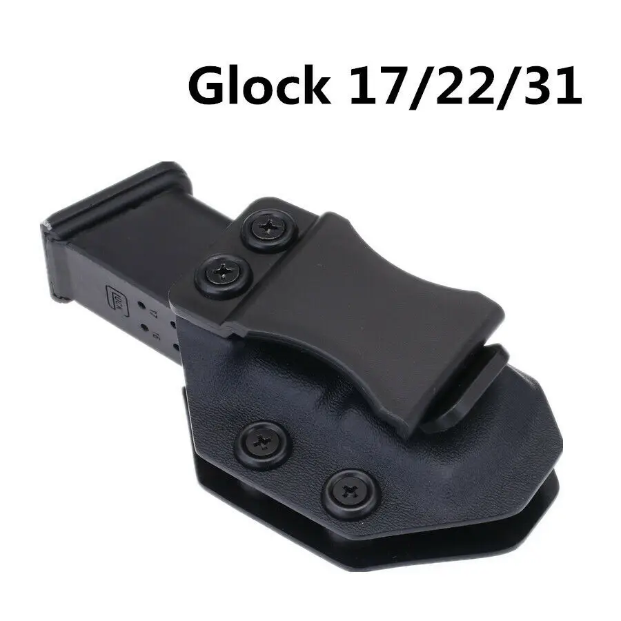 Iwb Magazine Kydex Holster Mag Carrier Pouch holder for Glock 17 19 22 23 26 27 31 32 43 Inside The Waistband Concealed Carry