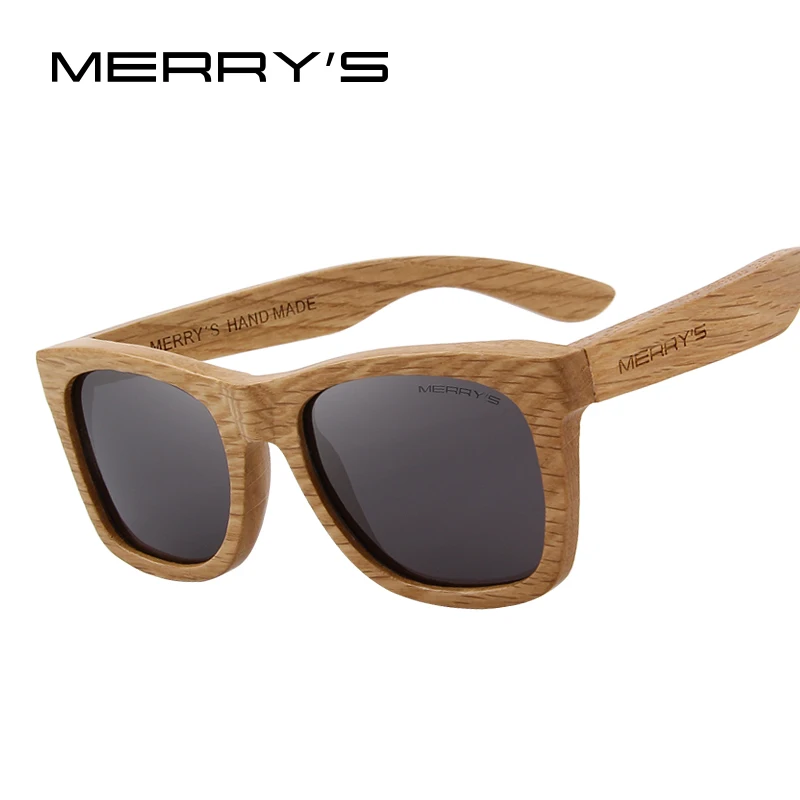 

MERRYS DESIGN Men/Women Wooden Sunglasses Retro Polarized Sun Glasses HAND MADE 100% UV Protection S5140