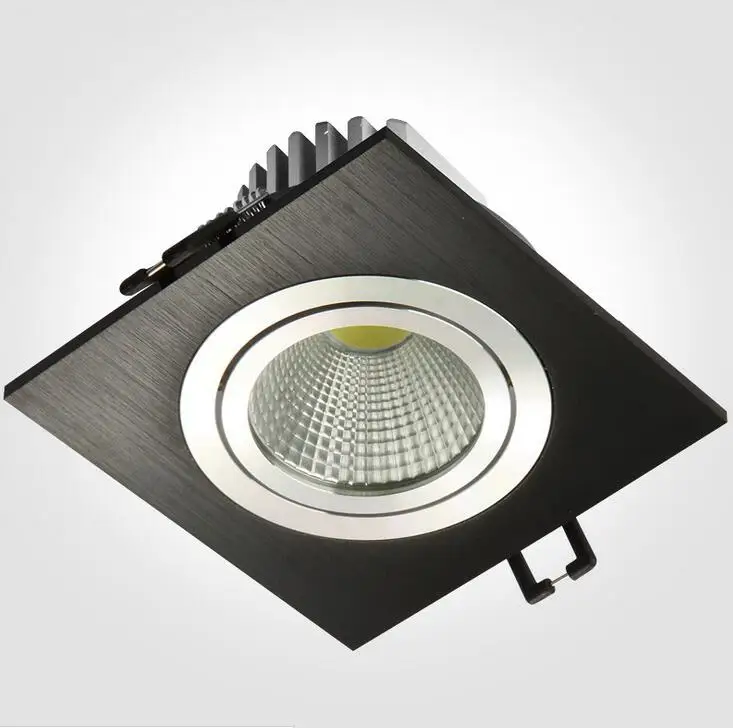 

Square LED COB Downlight 7w 9w 14w 18w 24w 30w LED Recessed Ceiling Down light led cob Spot Light Dimmable LED Downlight COB