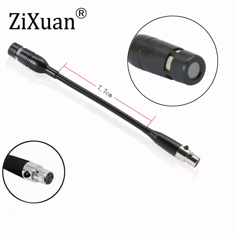 Mini micrófono de conferencia de escenario condensador hipercardioide profesional para Sennheiser Shure Audio Technica cerradura externa