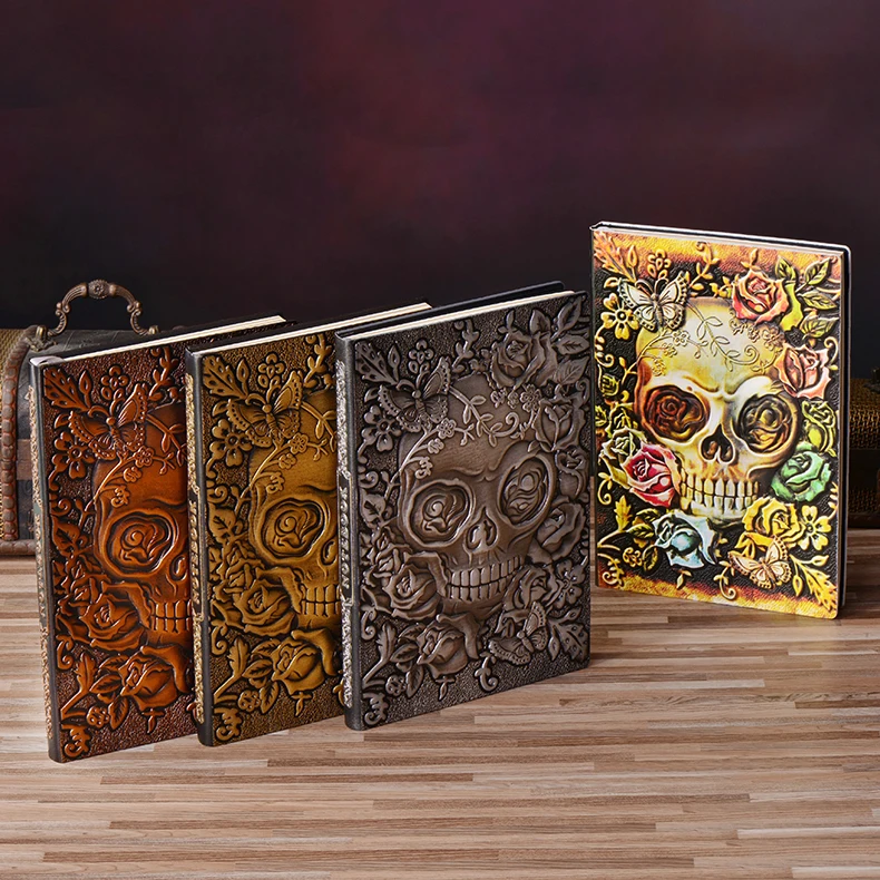 

free shipping 2018 New European High-end Retro Relief Notebook