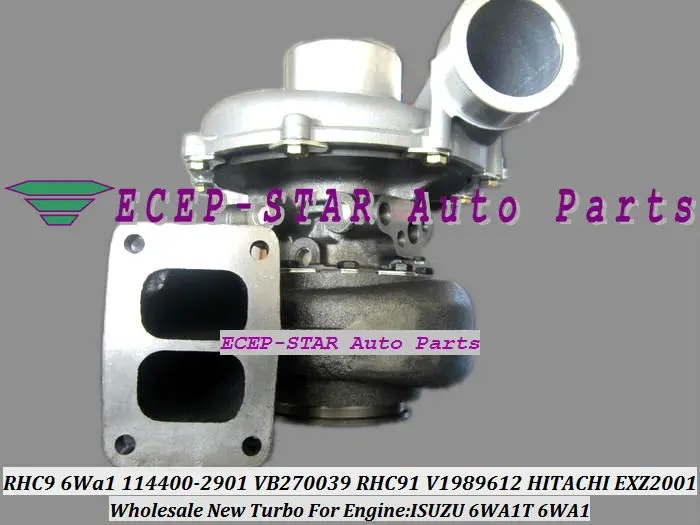 RHC91 114400-2901 114400-2902 VB270039 RHC9 V1989612 VB270074 Turbo Turbocharger For HITACHI EXZ200-1 EX200-1 6WA1T 6WA1 TCC TCN