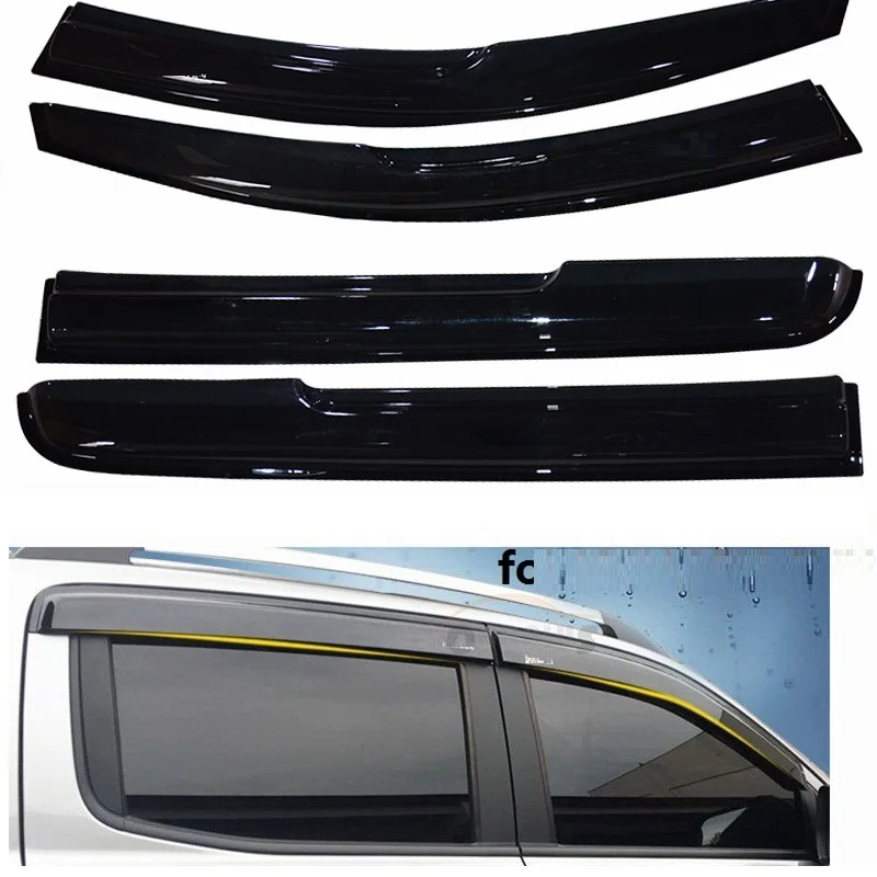 

CITYCARAUTO EXTRA ADDITIONAL BLACK AWNINGS SHELTERS WINDOWS SUN VISOR FIT FOR RANGER T6 T7 XTL 2012-2017 PICKUP CAR