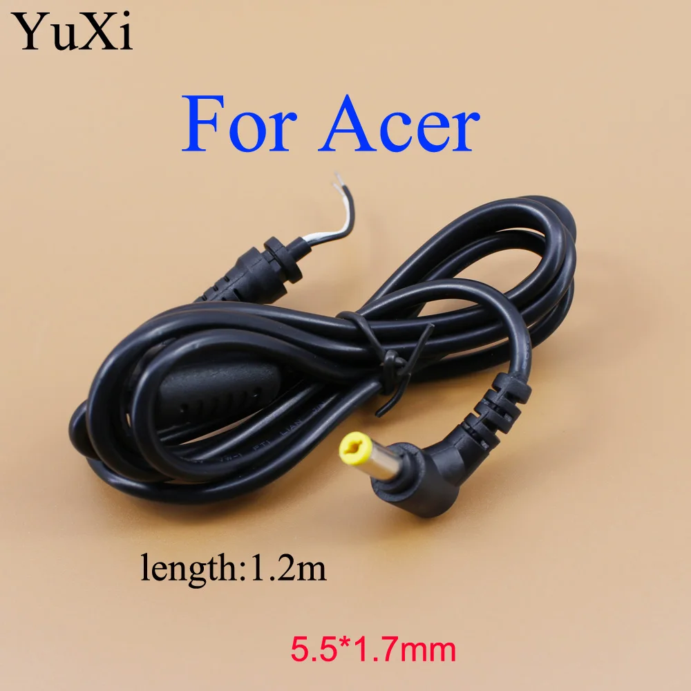 YuXi DC Plug 5.5*1.7mm / 5.5x1.7mm DC Power Supply Cable for Lenovo for Acer Toshiba Acer Laptop Charger DC Cable 5.5*1.7