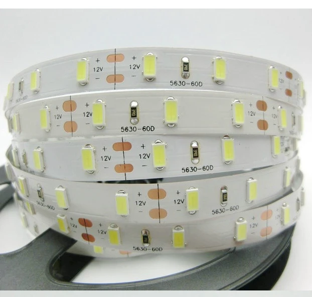 

5M / Roll White / Warm white 300 LED Strip light String Ribbon 5630 SMD lamp Tape More Bright Than 2835 3528 5050 For Decorative