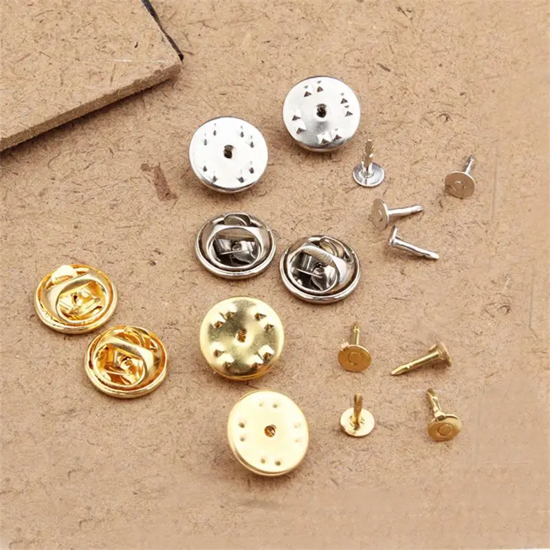 20-40 Sets DIY Brooch Holder Badge Holder Jewelry Finding Brooch Base Pin DIY Making Brooche Clasp Setting