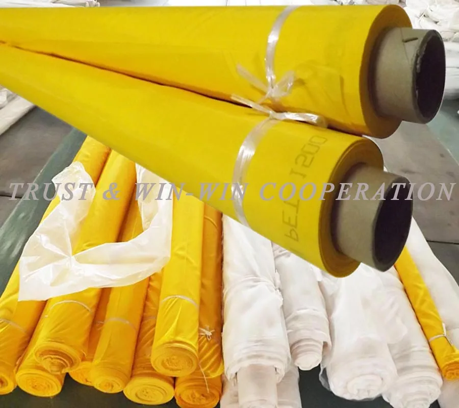 

Free Shipping! Grid Mesh for Screen Printing, 55T-64um-330cm-50meters, Yellow