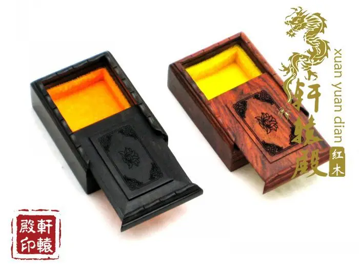 Cheap red jewelry box ebony carvings Rosewood jewelry box jade agate jade box small box