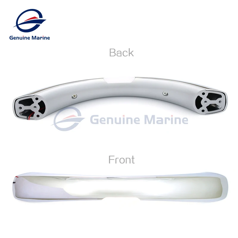 RV Handrail Stainless Steel Door Handle 4 LED Wicks Grab Rail 330 MM 12V Marine Oceanic Boat Yacht Polished Armrest Accessories