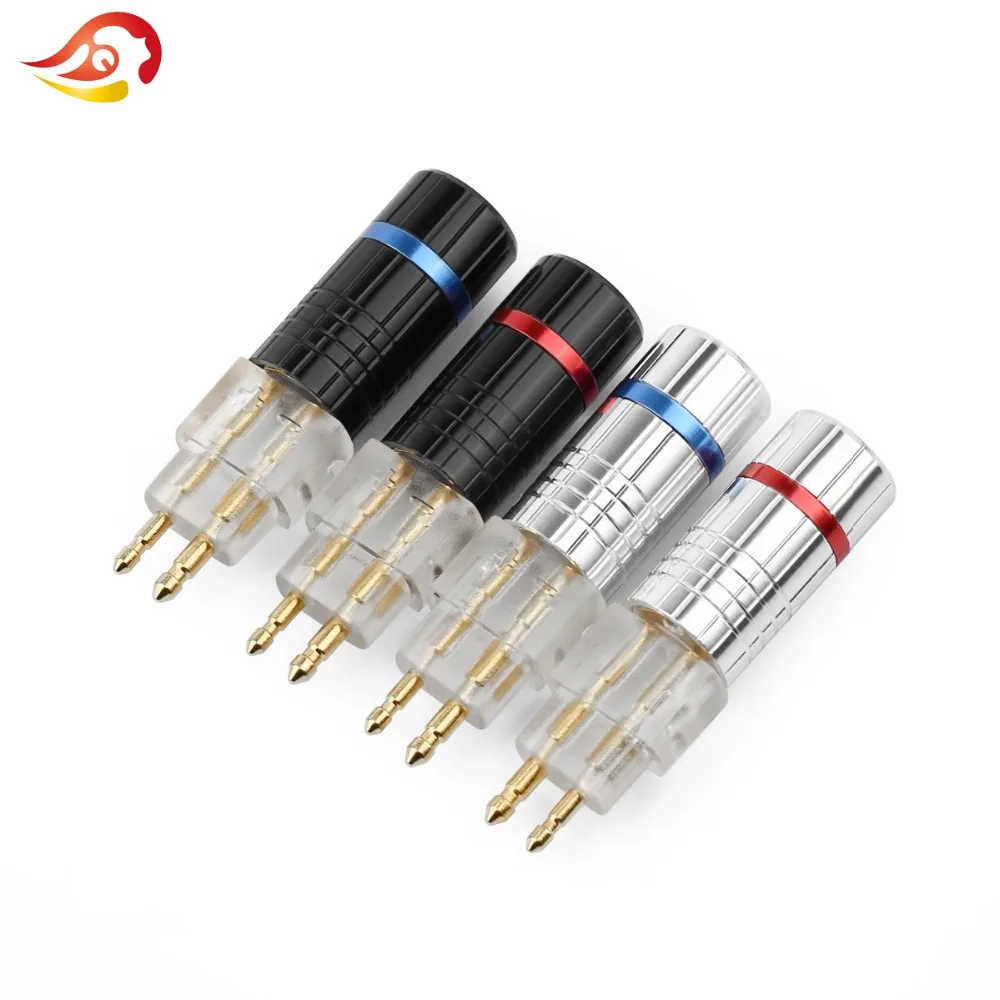 QYFANG 1/10 Pair Earphone Pin Upgrade Plug Repair Adapter For HD600 HD650 HD580 HD25 Audio Jack Headphone Solder Wire Connector