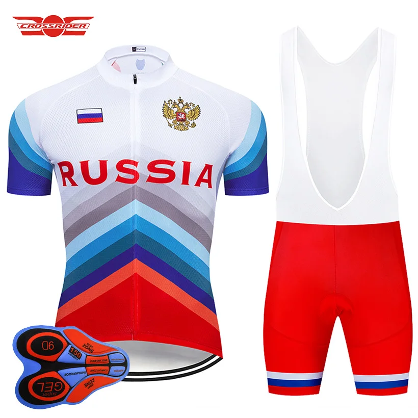 

2022 Team RUSSIA Cycling Jersey MTB Mountain bike Clothing Mens Short Set Ropa Ciclismo Bicycle Wear Clothes Maillot Culotte