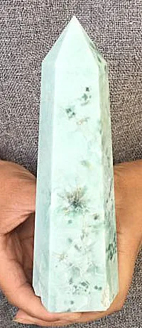 

700-1000g Alabaster Melting Quartz obelisk Crystal Wand Point Healing