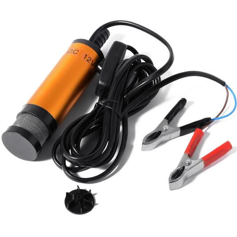 38mm Water Oil Diesel Fuel Transfer Refueling Detachable 12V Aluminum alloy Submersible Pump