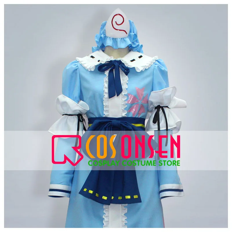 

COSPLAYONSEN Touhou Project Imperishable Night Yuyuko Saigyouji Cosplay Costume Blue Color