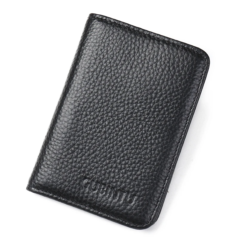 Porte Carte Cardholder Door For ID Bank Credit Business Card Holder RFID Men Wallet Purse Case Male Genuine Leather Bag Kashelek