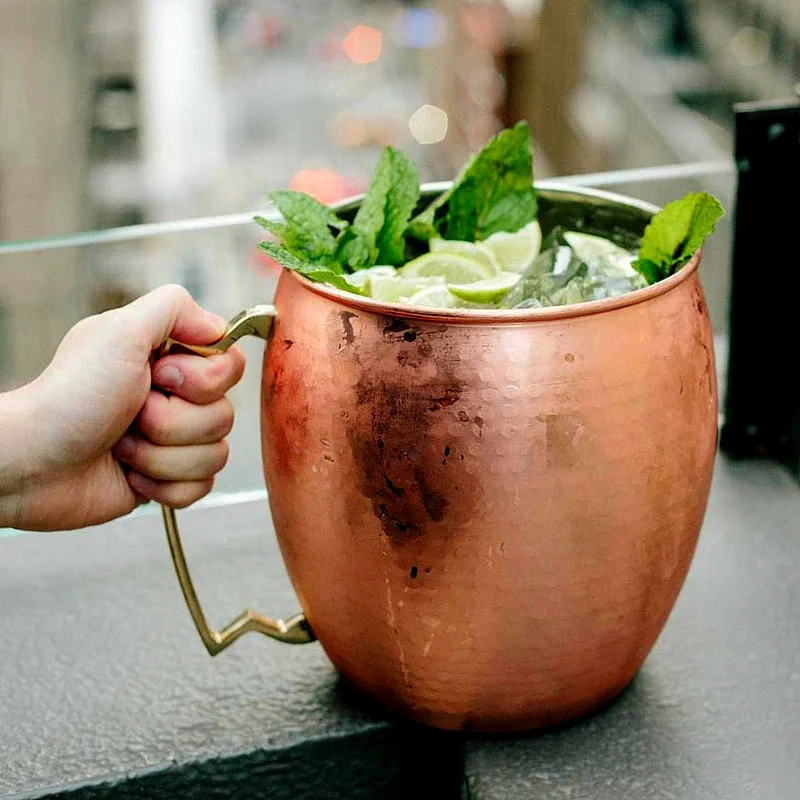 Giant Hammered Moscow Mule Mug, Mega Mug, Ice Bucket Mug, 5L