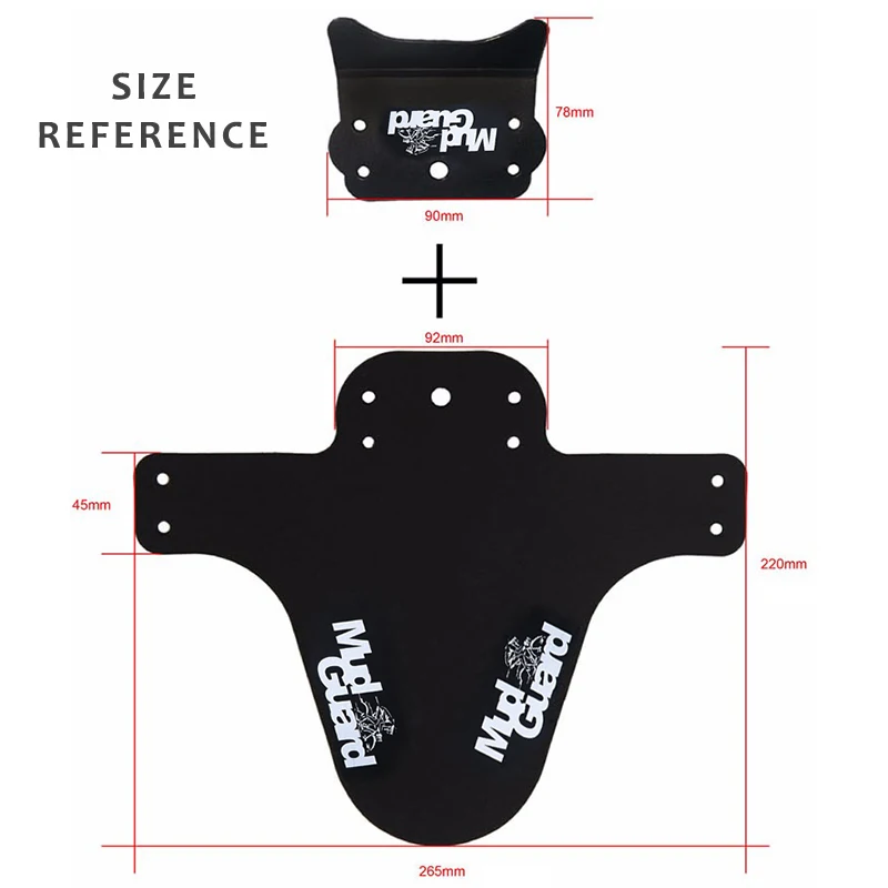 2019 New Bicycle Fenders Plastic Colorful Front /rear Bike Mudguard Mtb Bike Wings Mud Guard Cycling Accessories for Bicycle