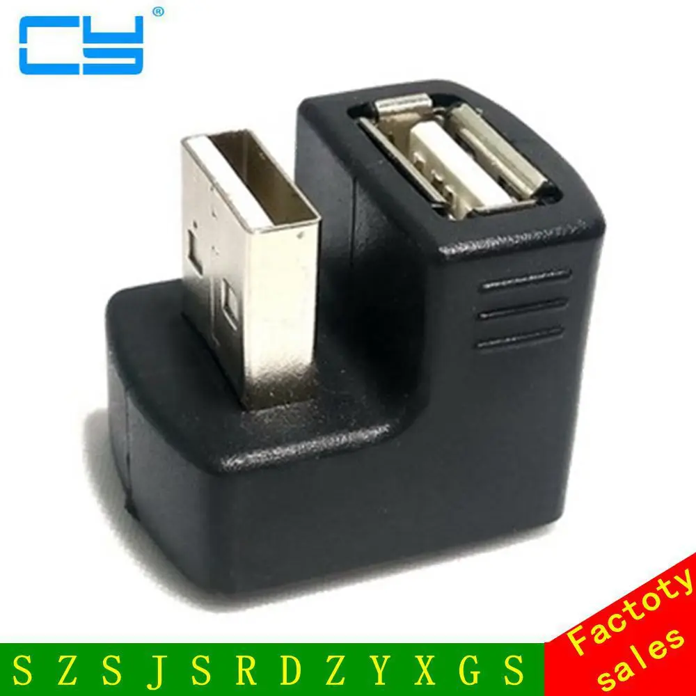 New Right Angled USB 2 0 Adapter A Male to Female Extension 90 180 360 Degre