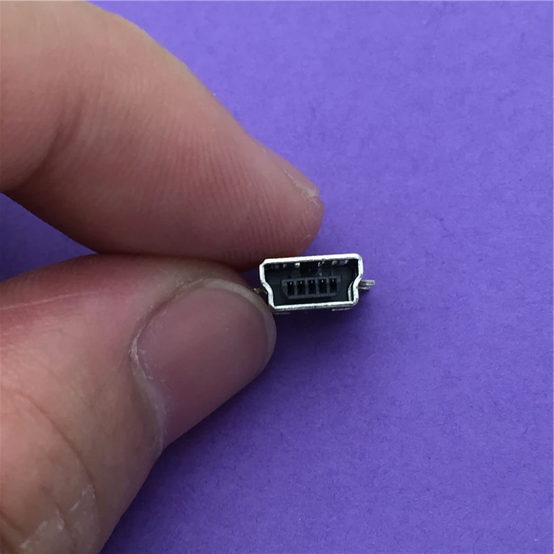 10 teile/los G36 Mini USB 5pin Buchse Stecker 4 fuß für Schwanz Lade Handy Daten Interface
