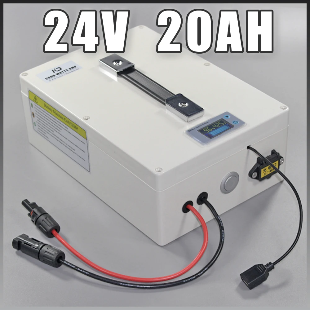 24V 20Ah LiFePO4 Protable battery , 500W Electric Bicycle Battery + BMS Charger 24v lithium scooter electric bike battery pack