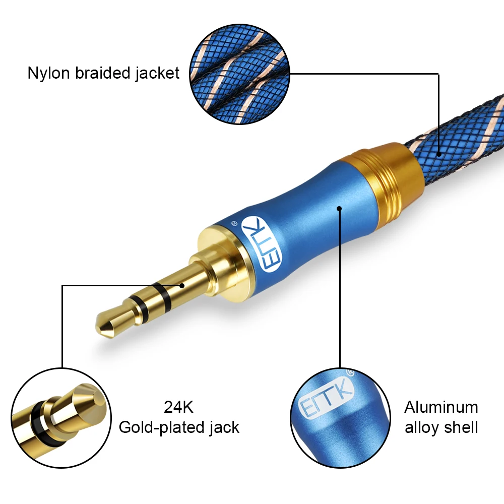 EMK AUX Cable 90 Degree Right Angle Jack 3.5 mm 3.5mm Audio Extension Cable for iPhone car MP34 headphone beats speaker aux cord