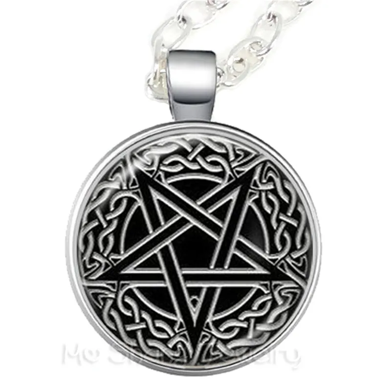 Satanic Baphomet Pentagram Necklace Gothic Satanism Evil Occult Pentacle Jewelry Pagan Charm Gift For Friends