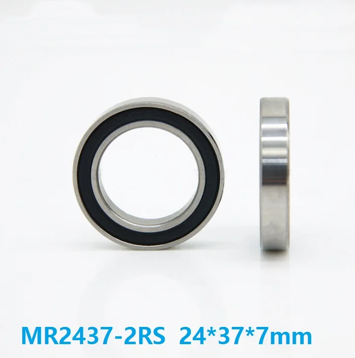 20pcs ABEC-5 MR2437-2RS MR2437 2RS 24377-2RS MR243707 24*37*7 mm BB90 bearing bicycle bottom bracket bearings 24x37x7 mm