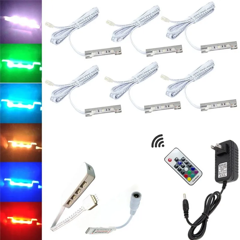 onaca luzes led 3w para armario iluminacao decorativa com clipe traseiro de prateleira funciona como controle remoto e adaptador 01