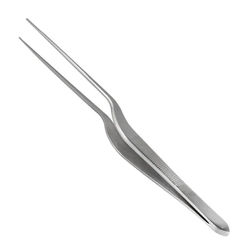 1 pcs Steel Curved Tweezers Ear Nose Sore Throat Smooth Ear Forceps Ear Care Wholesale