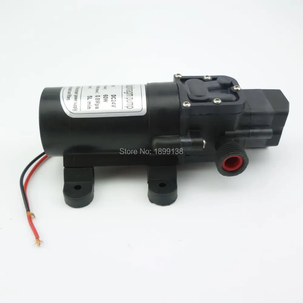 Automatic pressure switch 60W 5L/min electric self priming High pressure small water pump 24v