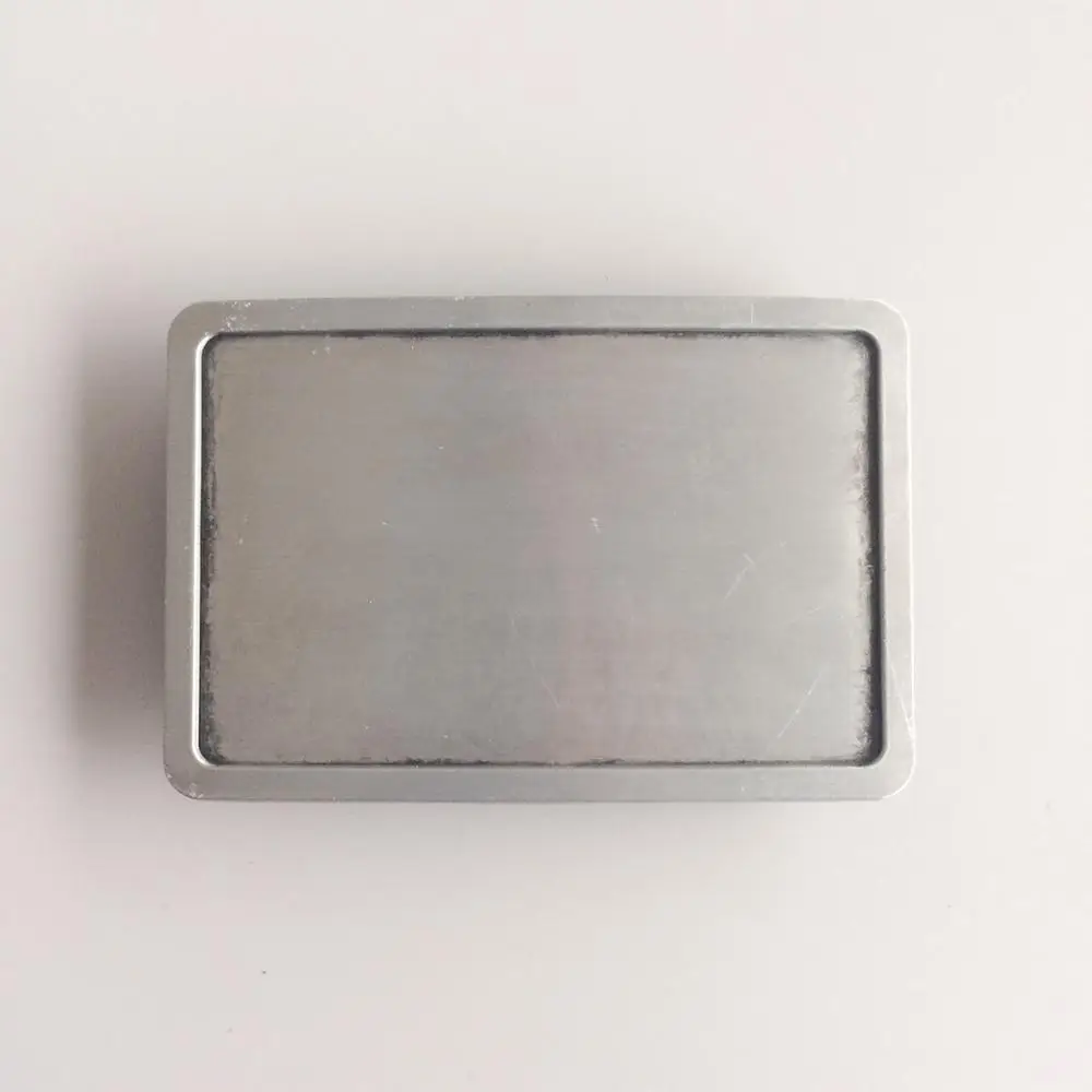 New Antique Brushed Silver Rectangle Blank Belt Buckle Custom Belt Buckle also Stock in US