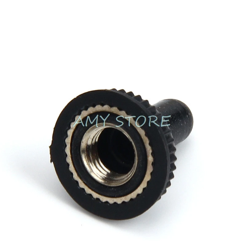 10Pcs 6mm Shaft Hole Mini MTS Toggle Switch Water Dust Proof Cap Rubber Boot Cover WPC-05 Black M12x0.75mm M6x0.75 Threaded