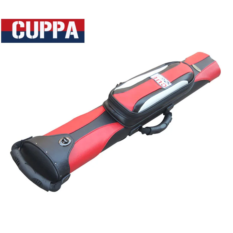 Cuppa – étui pour queue de billard, haute capacité, 4 trous, 1/2, noir, accessoires de billard avec fonction de verrouillage automatique, chine