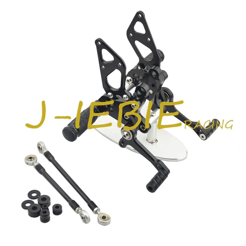 CNC Racing Rearset Adjustable Rear Sets Foot pegs Fit For Ducati 848 1098 1198 R/S R S BLACK