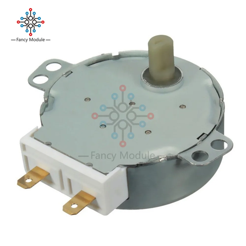 AC 220V-240V 50Hz CW/CCW Microwave Turntable Turn Table Synchronous Motor TYJ50-8A7 D Shaft 4 RPM VEJ20 P20