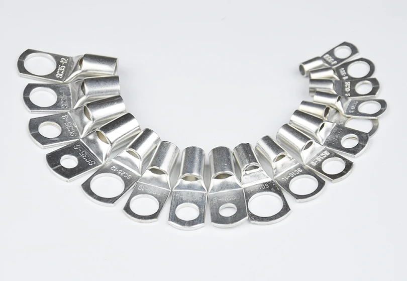 10 Stück SC35-6 35-8 35-10 35-12 Kupferkabelschuh-Set mit Bolzenloch, Verzinnte Kabelschuhe, Batteriepole, Kupferkabelverbinder – Detail 2