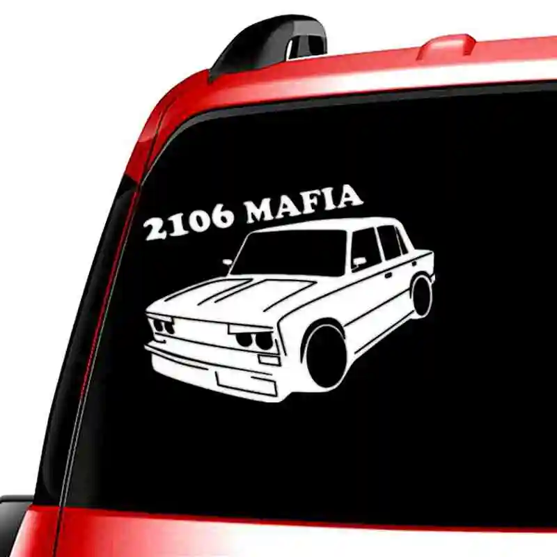 Three Ratels TZ-847 12*16cm 1-5 Pieces Car Sticker For Vaz Lada 2106 Auto Sticker Car Stickers Removable