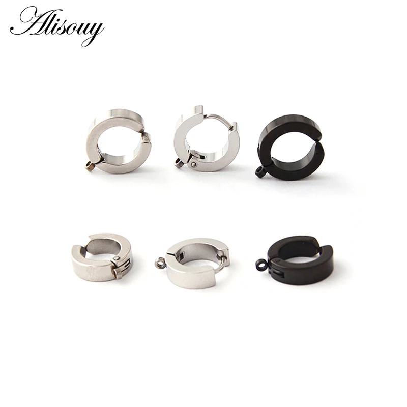 New 1Pc ear hook anti-allergic ear hook earrings Clasps & Hooks Steel material DIY jewelry accessories findings wholesale