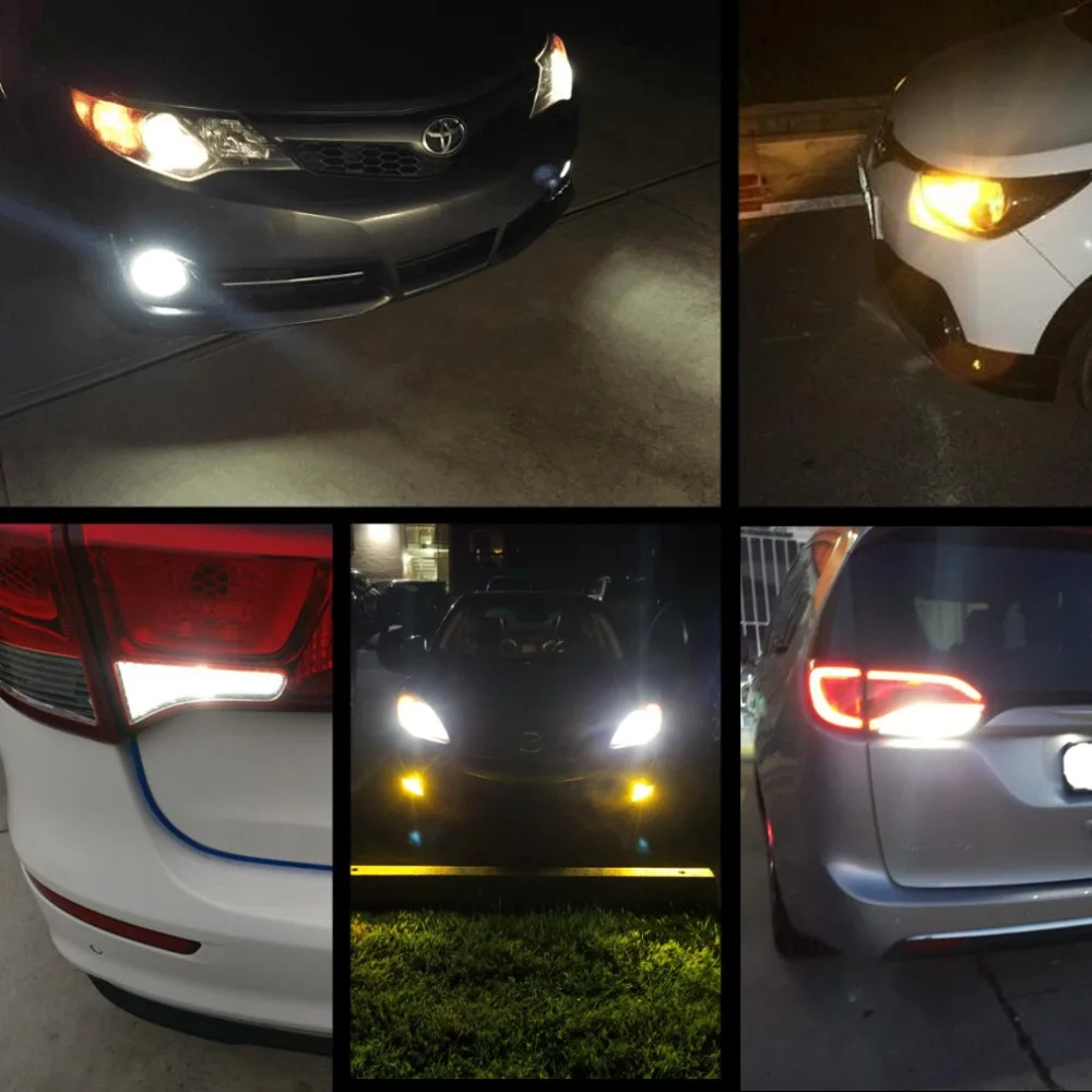 1156 BA15S P21W LED COB Filament 1157 BAY15D P21/5W LED Bulbs Car Lights Turn Signal Brake Tail Stop Lamp Auto White Yellow 12V