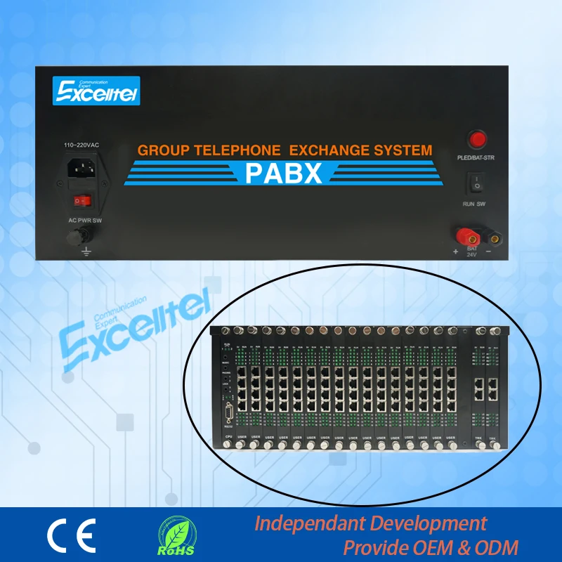 PABX system in Hotel PBX with 160 extensions (D256A-8160)