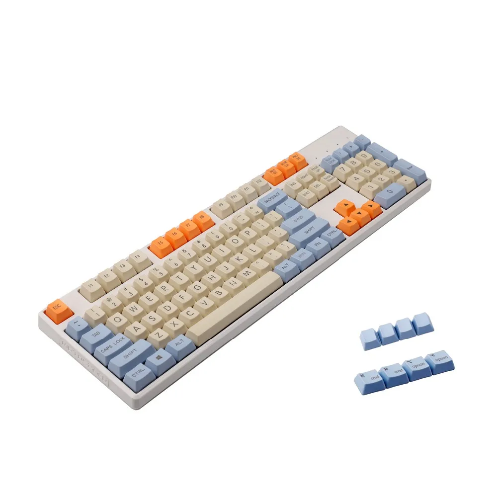 YMDK Godspeed Top Print Thick PBT Mac keys OEM Profile Keycaps Suitable For Standard ANSI 61 TKL 108 MX Mechanical Keyboard