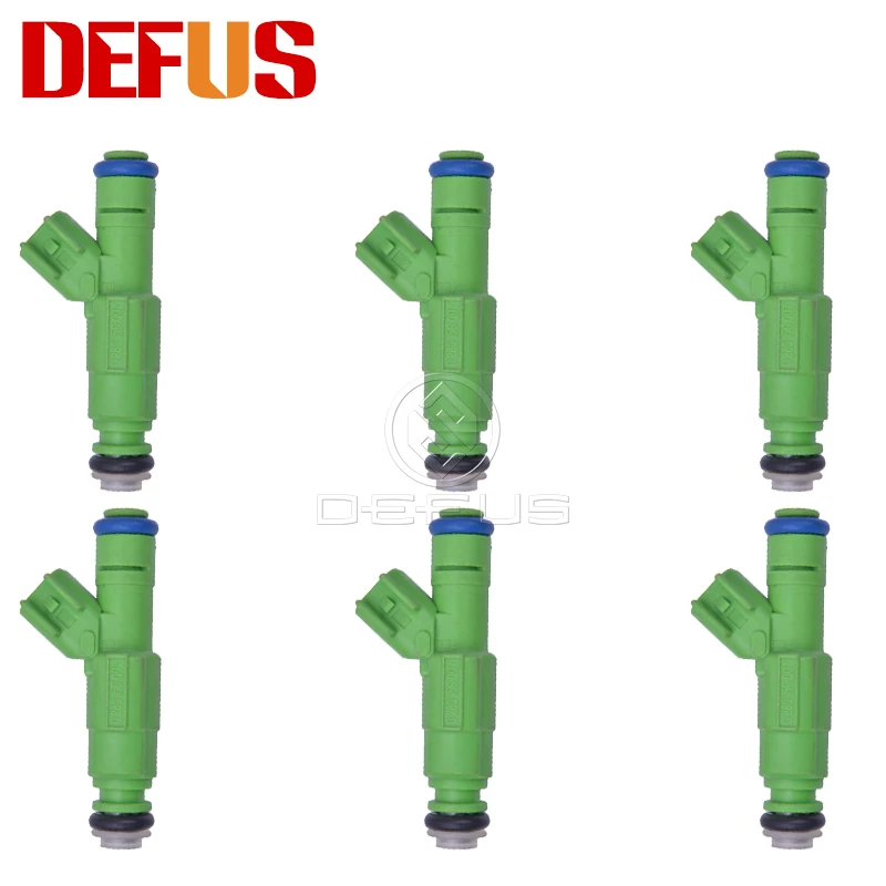 DEFUS 6PCS OEM 0280156007 Fuel Injector For Dodge Caravan Grand Caravan 2001-2007 3.3L V6 High Quality New 04861454AA 81212141