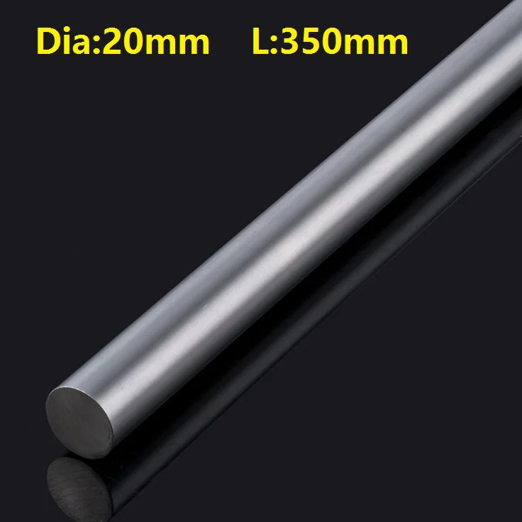 

10pcs/lot 20mm linear shaft 350mm long 20x350mm chromed plated hardened shaft rod bar 3D printer parts