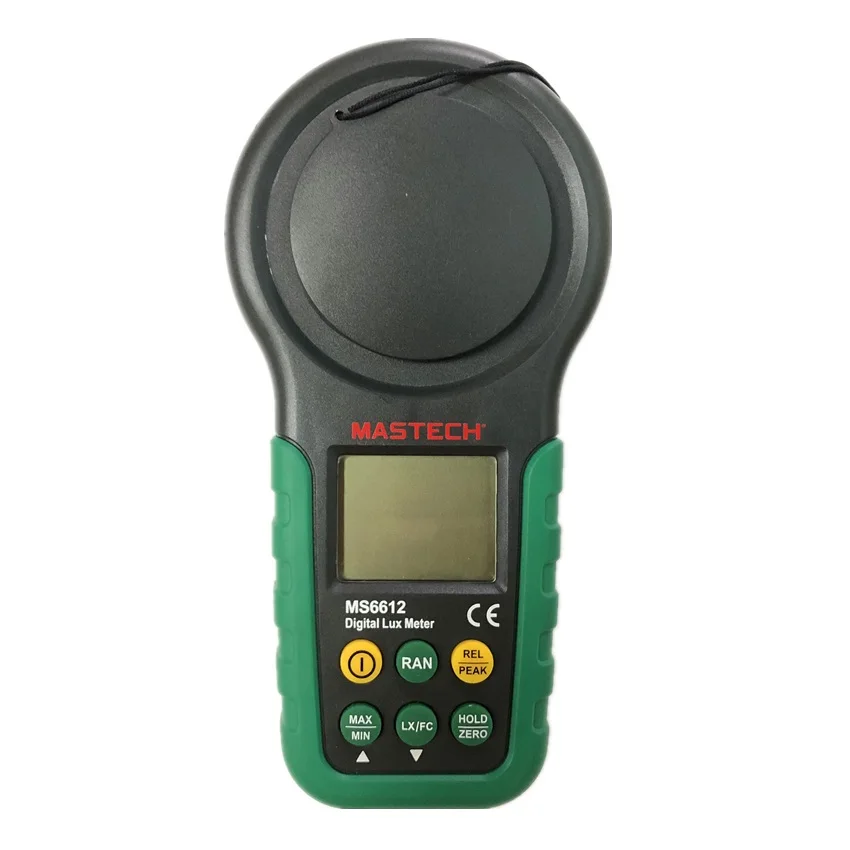 Lux Meter Mastech MS6612 200,000 Lux Light Meter Test Spectra Auto Range High Precision Digital Luxmeter Illuminometer