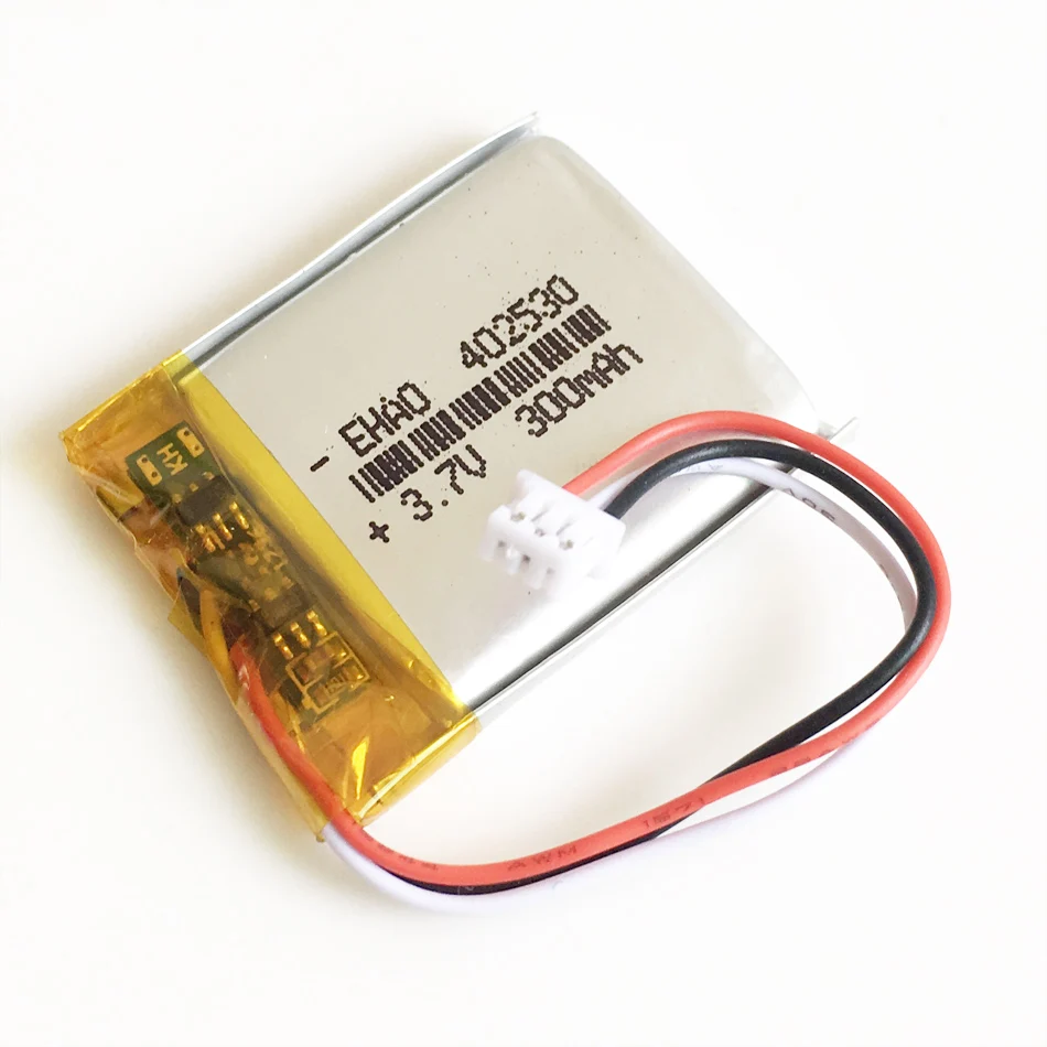 3.7V 300mAh litowo-polimerowa Lipo akumulator 402530 JST 1.25mm 3pin złącze do MP3 GPS Bluetooth zestaw słuchawkowy inteligentny zegarek