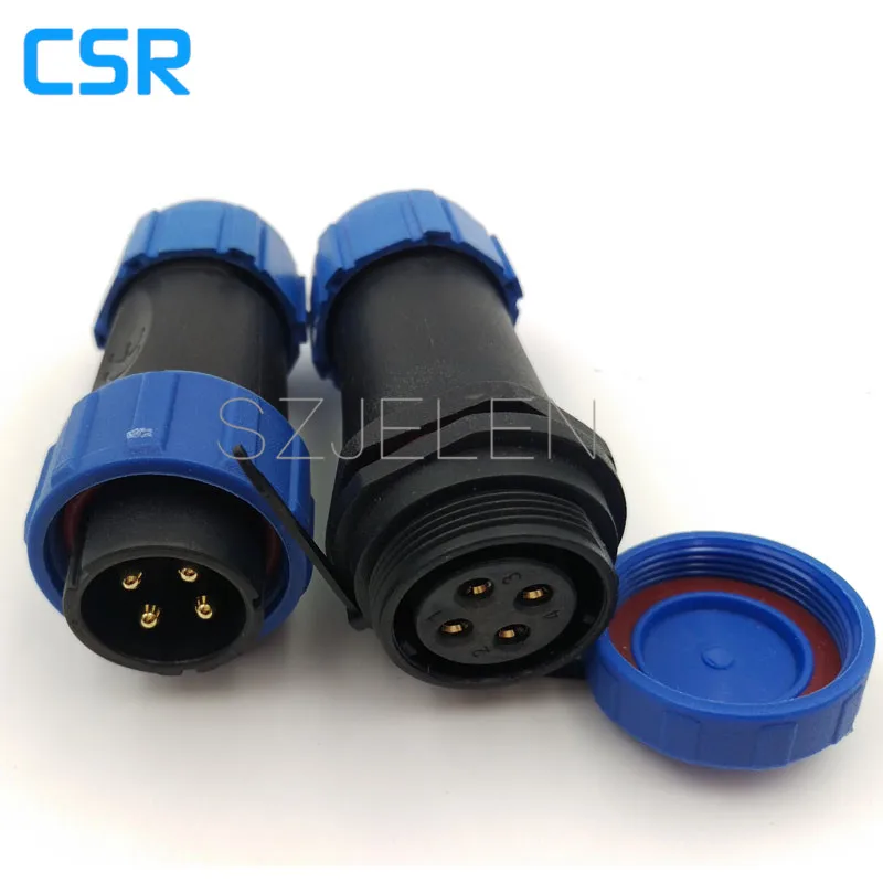 SP2110,  Waterproof Connector 4 Pin, Industrial Equipment Power Connector,Optical Fiber Connector, Outdoor Connector IP68